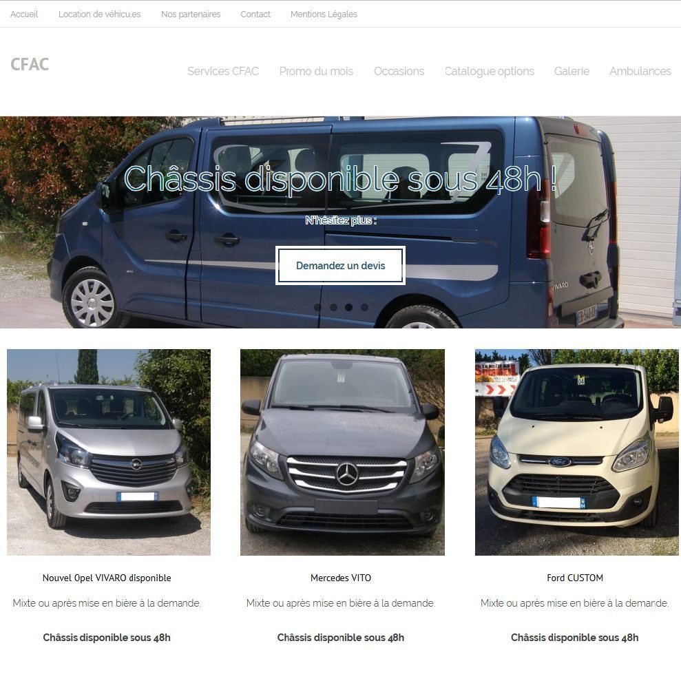 Création site internet CFAC