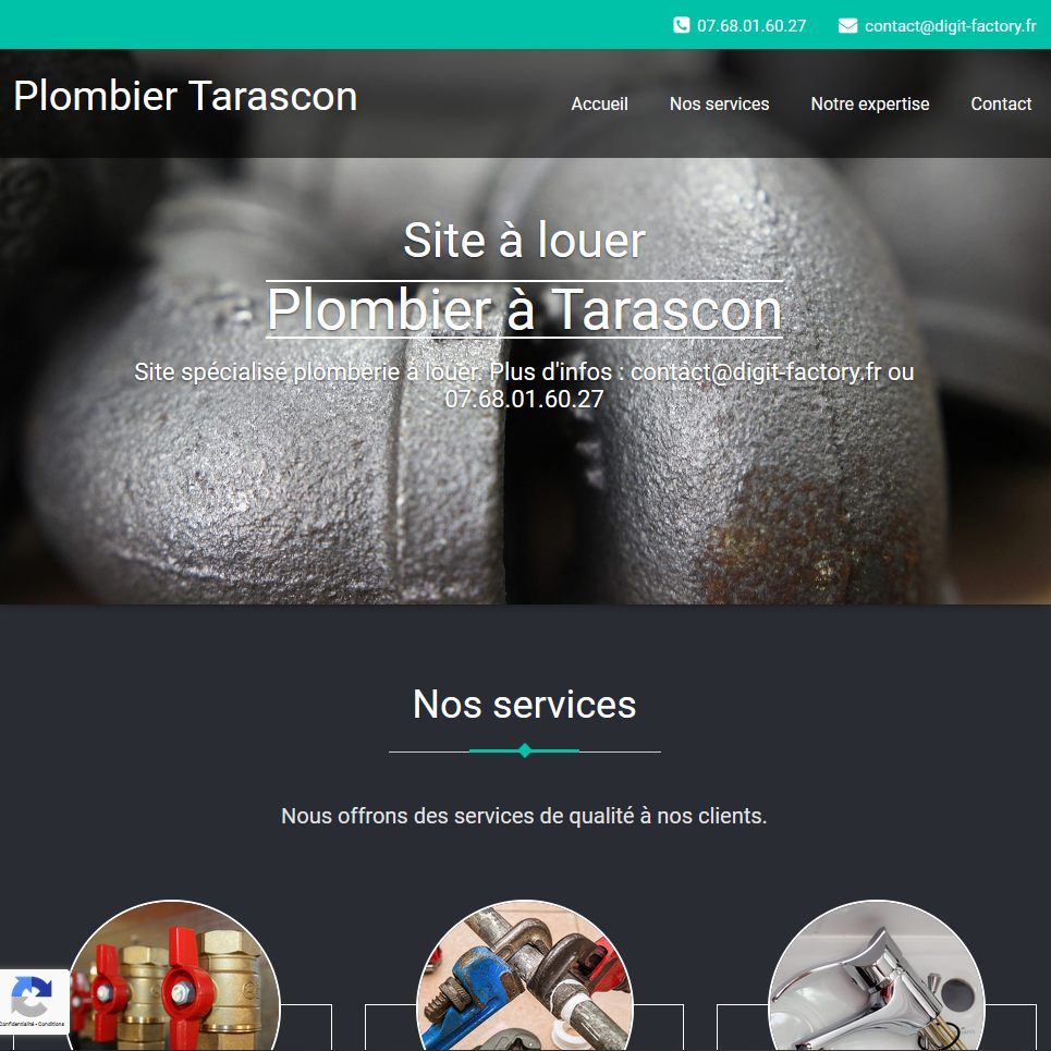Création site internet Plombier-Tarascon