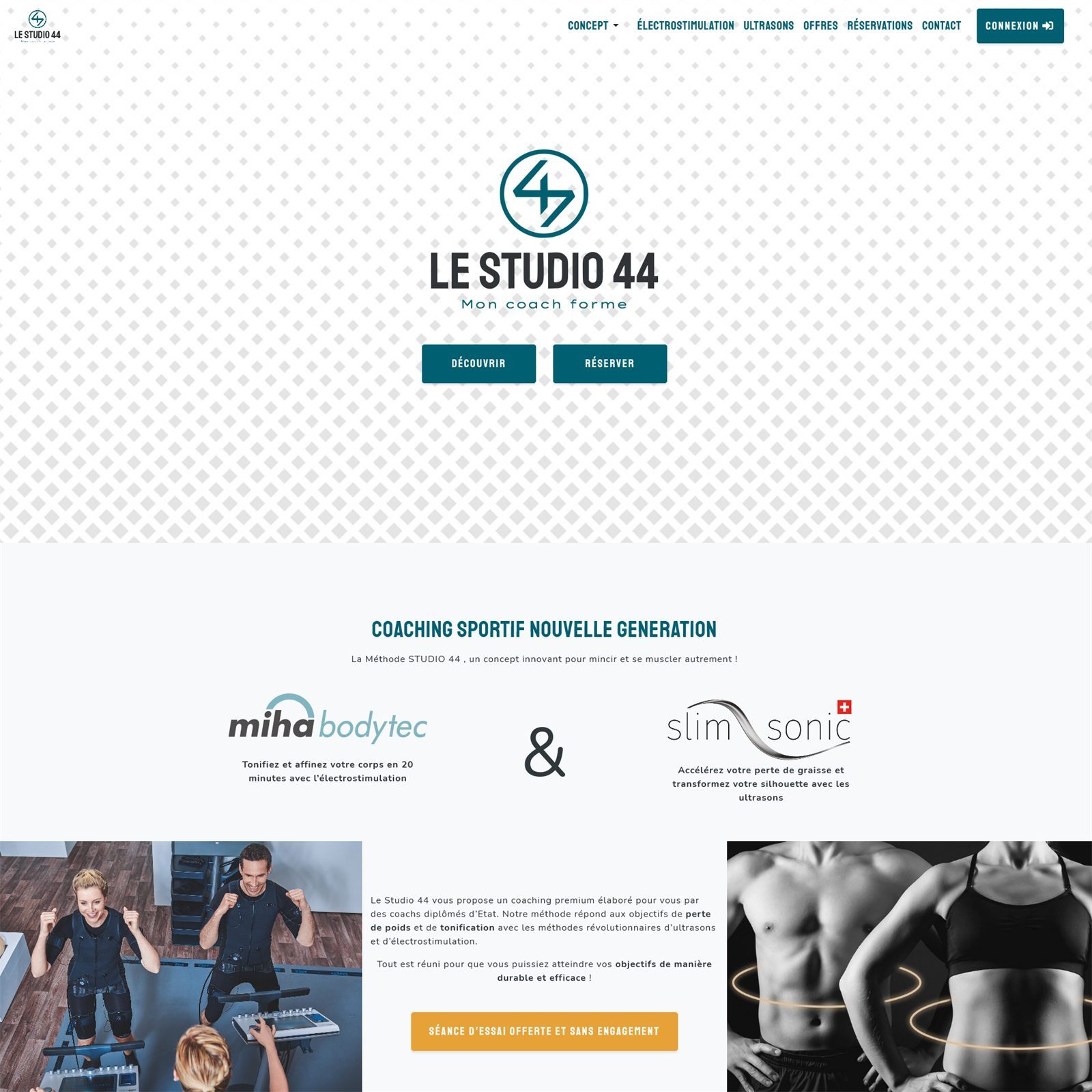 Création site internet et appli mobile Le Studio 44