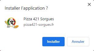 Application pizzeria PC