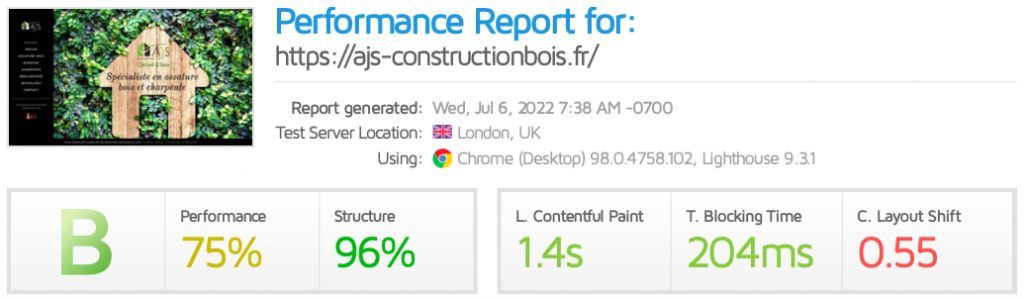 Optimisation performances AJS construction bois après